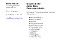 Fliesenlegermeister Mirbach - Schnaich